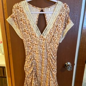Free People floral bodycon dress